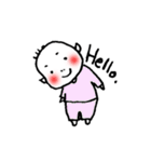 My Daughter, 2 years old (English ver.)（個別スタンプ：7）