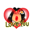 Sandy is a happy woman. (English)（個別スタンプ：9）