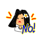 Sandy is a happy woman. (English)（個別スタンプ：16）