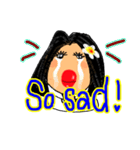 Sandy is a happy woman. (English)（個別スタンプ：19）