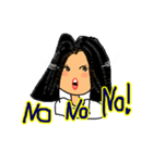 Sandy is a happy woman. (English)（個別スタンプ：25）