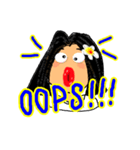 Sandy is a happy woman. (English)（個別スタンプ：30）