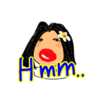 Sandy is a happy woman. (English)（個別スタンプ：31）