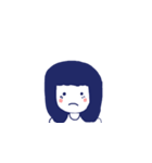 Little Bluehair Girl（個別スタンプ：2）