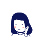 Little Bluehair Girl（個別スタンプ：5）
