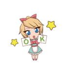 Eyelashes's daily work（個別スタンプ：21）