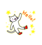 靴下ねこスタンプ（英語版）（個別スタンプ：1）