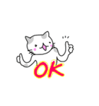 靴下ねこスタンプ（英語版）（個別スタンプ：3）