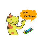 靴下ねこスタンプ（英語版）（個別スタンプ：11）