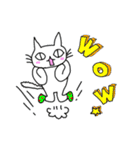 靴下ねこスタンプ（英語版）（個別スタンプ：12）