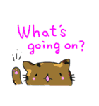靴下ねこスタンプ（英語版）（個別スタンプ：16）