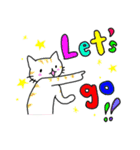 靴下ねこスタンプ（英語版）（個別スタンプ：17）