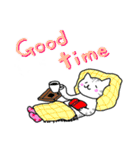 靴下ねこスタンプ（英語版）（個別スタンプ：19）