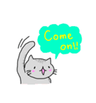 靴下ねこスタンプ（英語版）（個別スタンプ：22）