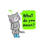 靴下ねこスタンプ（英語版）（個別スタンプ：24）
