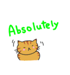 靴下ねこスタンプ（英語版）（個別スタンプ：33）