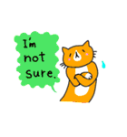 靴下ねこスタンプ（英語版）（個別スタンプ：34）