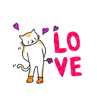 靴下ねこスタンプ（英語版）（個別スタンプ：36）