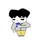 ネコ好き日本男子（個別スタンプ：13）