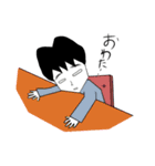 ネコ好き日本男子（個別スタンプ：18）