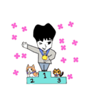 ネコ好き日本男子（個別スタンプ：40）