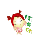 Little Apple and her orangutan friend（個別スタンプ：5）