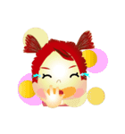 Little Apple and her orangutan friend（個別スタンプ：7）
