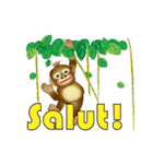 Little Apple and her orangutan friend（個別スタンプ：8）