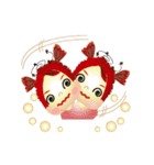 Little Apple and her orangutan friend（個別スタンプ：11）