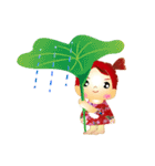 Little Apple and her orangutan friend（個別スタンプ：12）