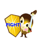 Little Apple and her orangutan friend（個別スタンプ：17）