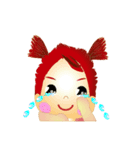 Little Apple and her orangutan friend（個別スタンプ：19）