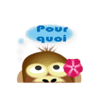 Little Apple and her orangutan friend（個別スタンプ：24）