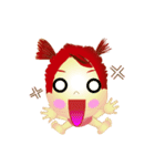 Little Apple and her orangutan friend（個別スタンプ：27）