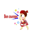 Little Apple and her orangutan friend（個別スタンプ：29）