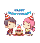 Chibi Couple（個別スタンプ：21）