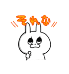 うさぎのフラワー（個別スタンプ：34）