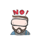 BamBearBear : Let's go Diving！（個別スタンプ：17）