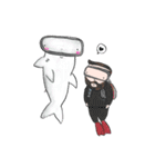 BamBearBear : Let's go Diving！（個別スタンプ：24）