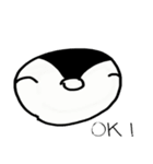 可愛いペンギン Qのスタンプ（個別スタンプ：3）