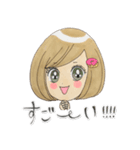 リアクションガールズ☆【日常編】（個別スタンプ：8）