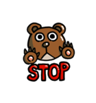 無表情クマさんスタンプ（個別スタンプ：3）