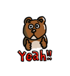 無表情クマさんスタンプ（個別スタンプ：4）
