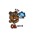 無表情クマさんスタンプ（個別スタンプ：8）