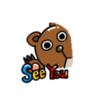 無表情クマさんスタンプ（個別スタンプ：10）