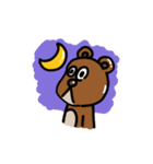 無表情クマさんスタンプ（個別スタンプ：16）