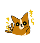 コーギーのあいうえお（個別スタンプ：7）