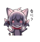 黒猫少女スタンプ（個別スタンプ：2）