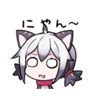 黒猫少女スタンプ（個別スタンプ：3）