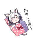 黒猫少女スタンプ（個別スタンプ：5）